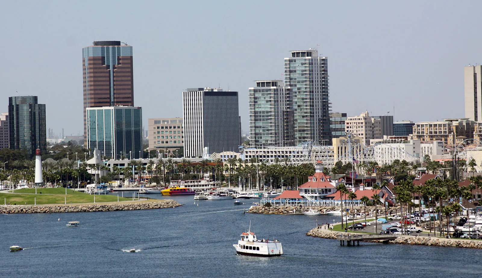 View-of-harbor-and-downtown-skyline-Long-Beach-California